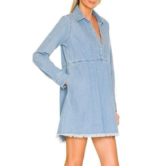 Revolve Show Me Your Mumu Womens Size Medium Blue Denim Louisiana Mini Dress - Picture 1 of 10